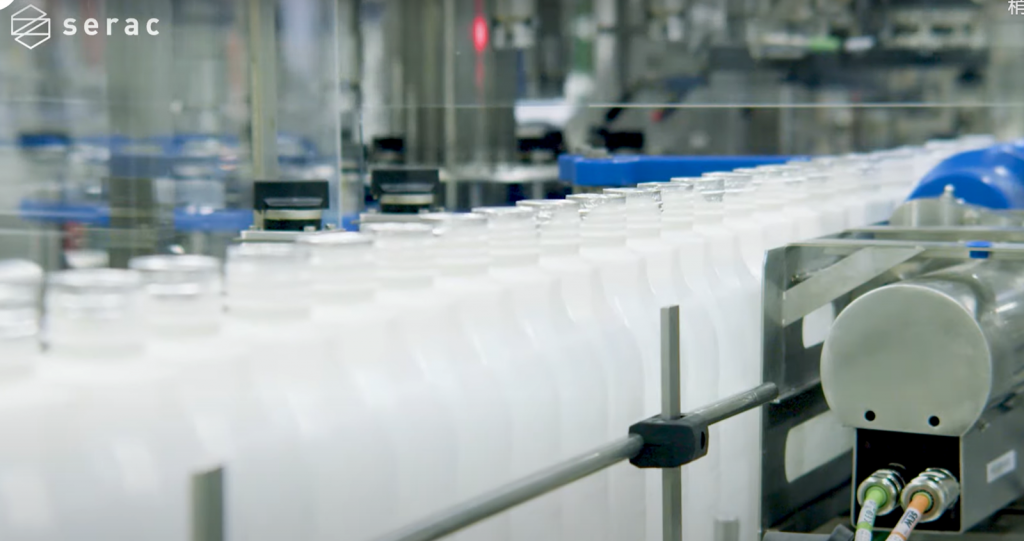 斯拉克牛奶灌装封盖自动化产线